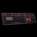 A4tech Bloody B500, MECHA-LIKE SWITCH Gaming Keyboard USB/Grey - Single Red color (US+RUSSIAN)