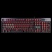 A4tech Bloody B500, MECHA-LIKE SWITCH Gaming Keyboard USB/Grey - Single Red color (US+RUSSIAN)